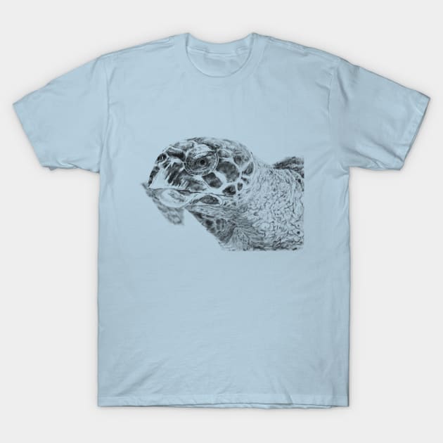 Carey Turtle portrait T-Shirt by Producer